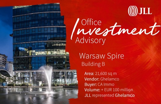 Ghelamco Sells Building B of the Warsaw Spire Office Complex